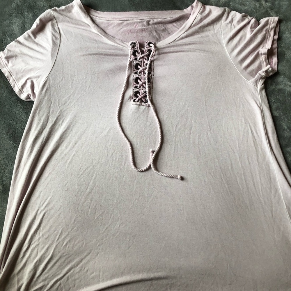 Soft and Sex American Eagle lace up top